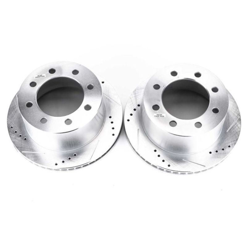 Power Stop 00-02 Dodge Ram 2500 Rear Evolution Drilled & Slotted Rotors - Pair - eliteracefab.com