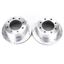 Load image into Gallery viewer, Power Stop 00-02 Dodge Ram 2500 Rear Evolution Drilled &amp; Slotted Rotors - Pair - eliteracefab.com