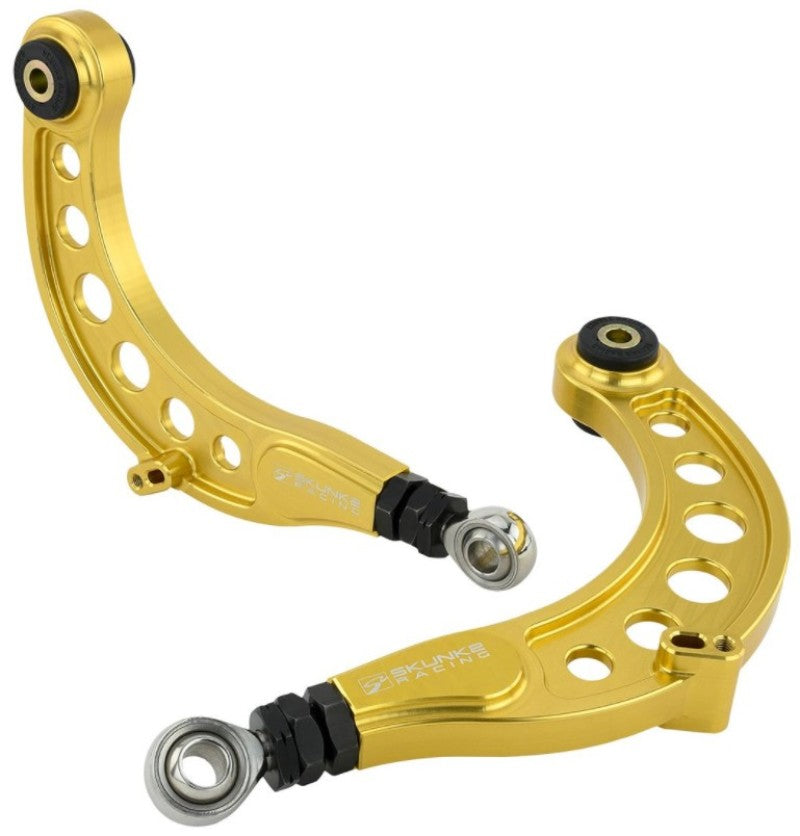 Skunk2 Pro Series 16-20 Honda Civic Gold Anodized Rear Camber Kit - eliteracefab.com