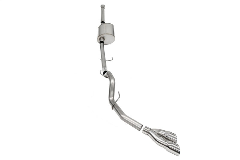 Corsa 2021-2022 Ford F-150 SuperCrew/6.5in Bed 5.0L V8 Sport Cat-Back Single Side Exit-Polished CORSA Performance