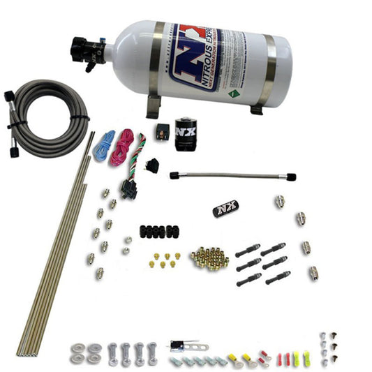 Nitrous Express 6-Cyl Dry Direct Port Nitrous System, 12 lb Bottle - 93066-12