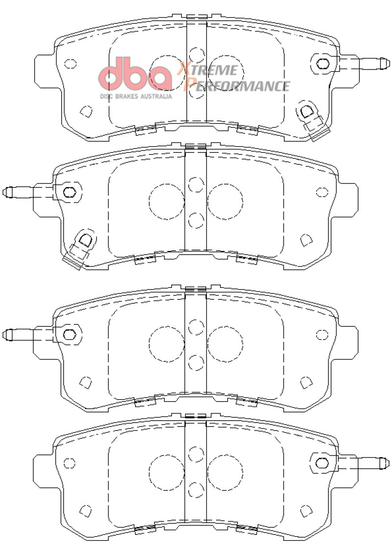 DBA Extreme Performance Rear Brake Pads - DB2244XP DBA