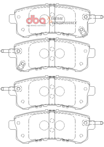 DBA Extreme Performance Rear Brake Pads - DB2244XP DBA