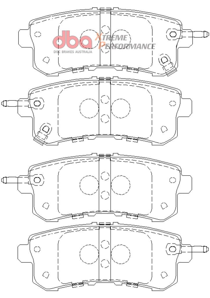 DBA Extreme Performance Rear Brake Pads - DB2244XP