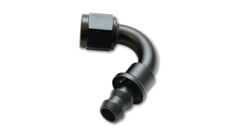 Vibrant Push-On 120 Degree Hose End Elbow Fitting - -4AN.