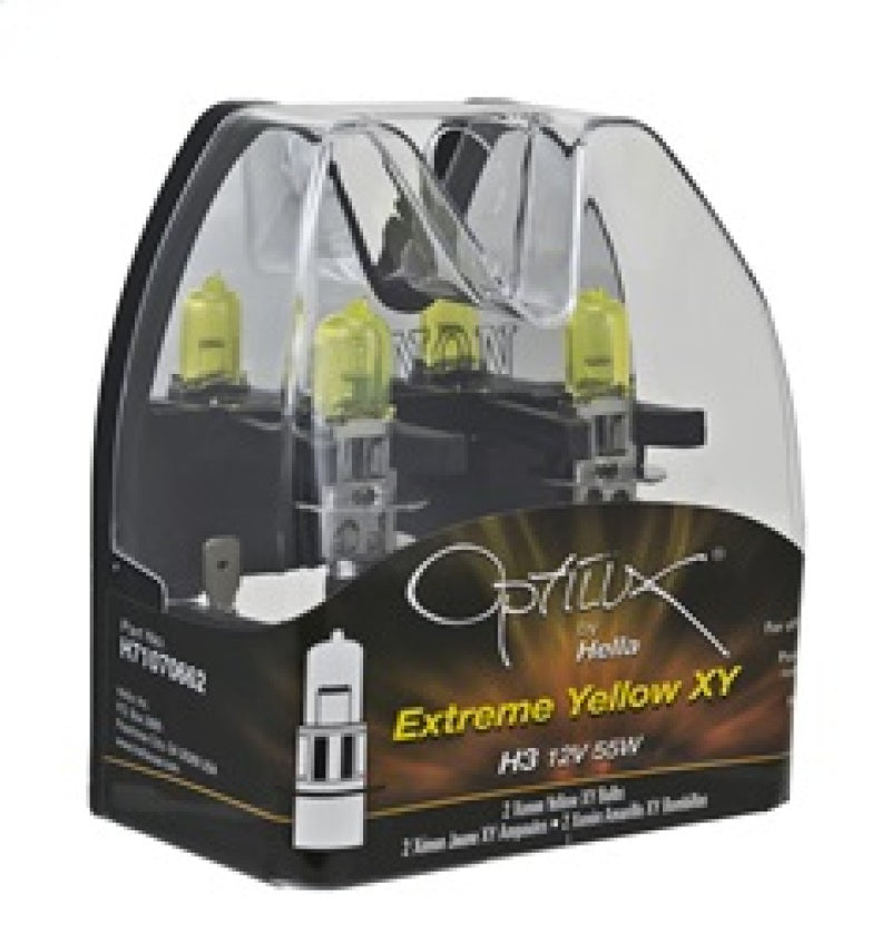 Hella Optilux H3 12V/55W XY Extreme Yellow Bulb - eliteracefab.com