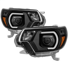 Load image into Gallery viewer, xTune Toyota Tacoma 12-15 Headlights - Light Bar DRL - Black PRO-JH-TTA12-LBDRL-BK - eliteracefab.com