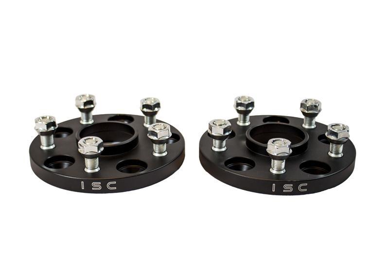 ISC Suspension Mazda/Mitsubishi 5x114.3 Hub Centric (67 Hub Bore) Wheel Spacers 15mm Black (Pair) - eliteracefab.com