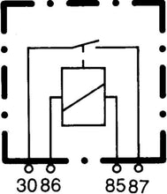 Load image into Gallery viewer, Hella Relay Mini Iso 4 Pole 12V Spst