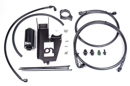 Radium Engineering Fuel Hanger Plumbing Kit EVO 8-9 Microglass Filter - eliteracefab.com