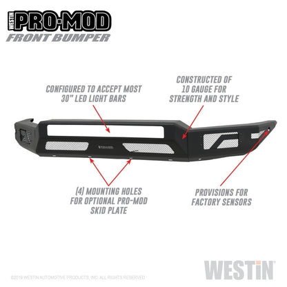 Westin 16-20 Toyota Tacoma Pro-Mod Front Bumper Westin