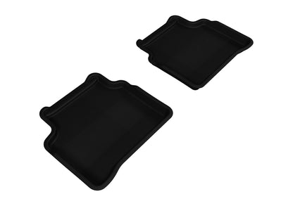 3D MAXpider L1NS06221509 2007-2012 Nissan Altima Sedan Kagu 2nd Row Floormats - Black