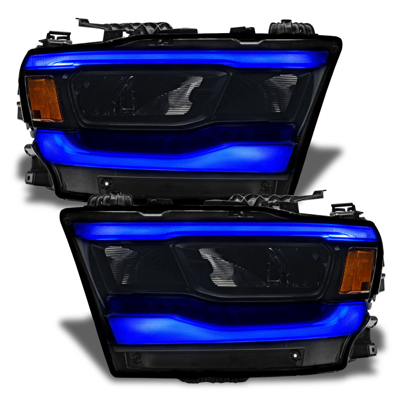 Oracle 19-21 Dodge RAM 1500 RGB+W Headlight DRL Upgrade Kit- Reflector LED Headlights - ColorSHIFT+W - eliteracefab.com
