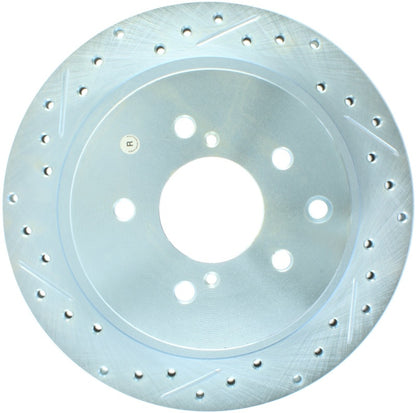 StopTech 89-96 Nissan 300ZX Select Sport Slotted & Drilled Right Rear Brake Rotor - eliteracefab.com