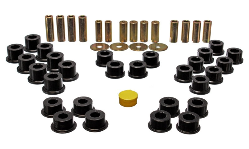 Energy Suspension 90-97 Mazda Miata Black Rear Control Arm Bushing Set - eliteracefab.com