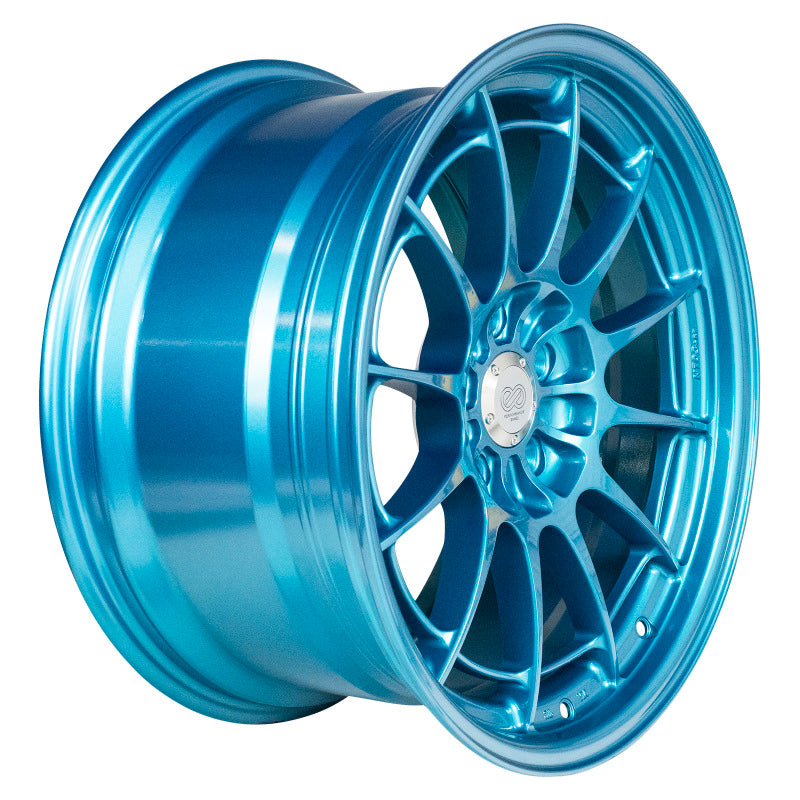 Enkei NT03+M 18x9.5 5x114.3 40mm Offset 72.6mm Bore Emerald Blue Wheel - eliteracefab.com