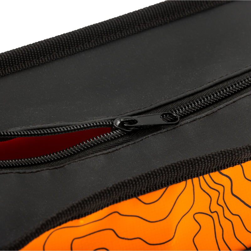 ARB Micro Recovery Bag Orange/Black Topographic Styling PVC Material - eliteracefab.com