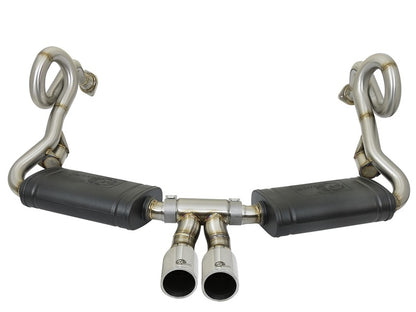 aFe MACHForce-Xp 2in 304 SS Cat-Back Exhaust w/Polished Tips 13-16 Porsche Boxster/Cayman 2.7L/3.4L aFe