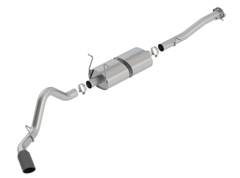 Borla 15-19 Chevy Silverado 2500 6.0L CC/STD Bed/153.7in WB S-Type Catback Exhaust Black Chrome Tip - eliteracefab.com