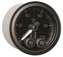 Load image into Gallery viewer, Autometer Stack Instruments Pro Control 52mm 0-100 PSI Oil Pressure Gauge - Black (1/8in NPTF Male).