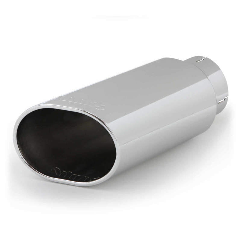 Banks Power Tailpipe Tip Kit - SS Obround Slash Cut - Chrome - 4in Tube - 5in X 6in X 14in Banks Power