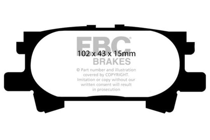EBC GreenStuff Rear Brake Pads - DP61682 EBC