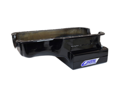 Canton 15-630SBLK Oil Pan Ford 289-302 Front Sump Road Race 14 GA 12" Wide Sump - eliteracefab.com