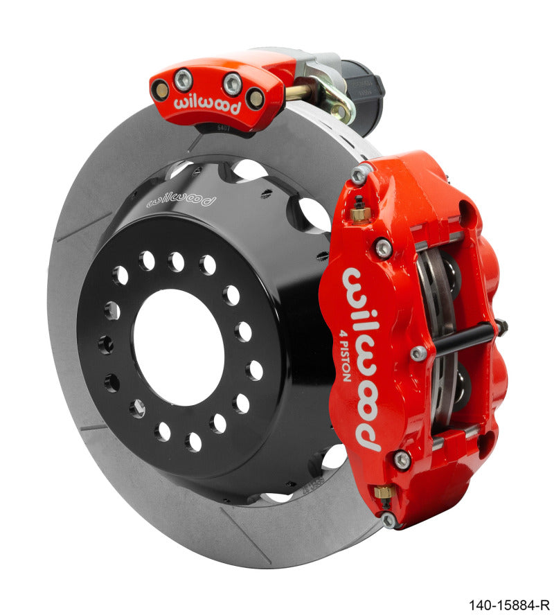 Wilwood EPB/FNSL Rear Kit 12.88in. Big Ford - Red Wilwood