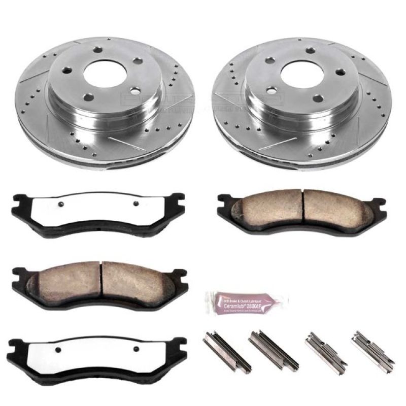 Power Stop 03-05 Dodge Ram 1500 Front Z36 Truck & Tow Brake Kit - eliteracefab.com