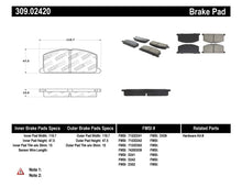 Load image into Gallery viewer, STOPTECH PERFORMANCE BRAKE PADS, 309.02420 - eliteracefab.com