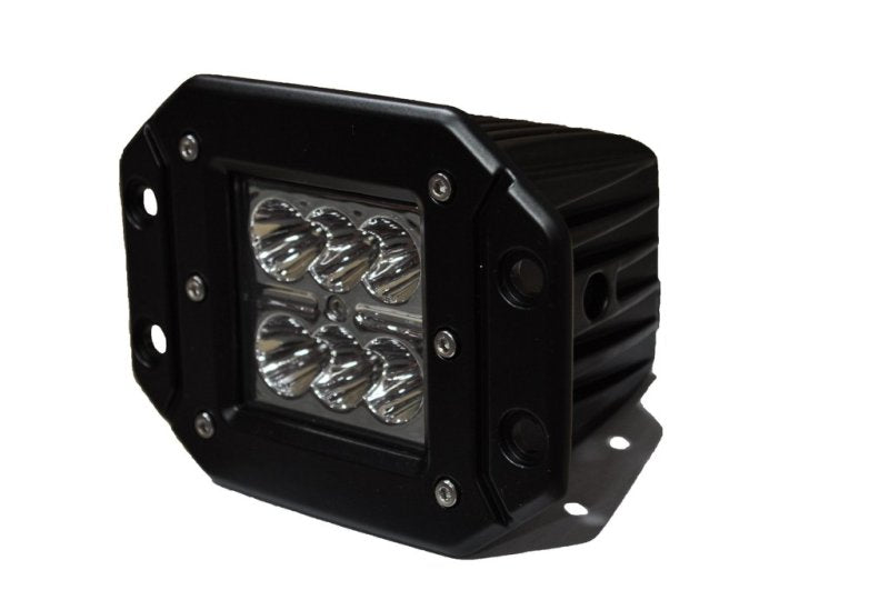 DV8 Offroad 3in Flush Mount LED Lights 20W Flood/Spot 5W Cree - eliteracefab.com