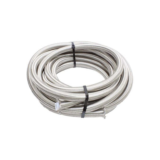 Snow Performance 8AN Braided Stainless PTFE Hose - 15Ft - SNF-60815