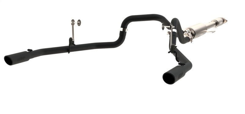 MBRP 2015 Ford F-150 5.0L 3in Cat Back Dual Split Rear Exit Black Exhaust System - eliteracefab.com