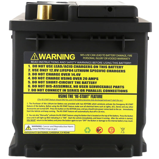 Antigravity H7/Group 94R Lithium Car Battery w/Re-Start - eliteracefab.com