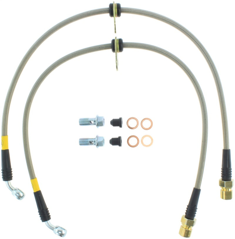 STOPTECH 10+ CAMARO LS/LT V6 STAINLESS STEEL FRONT BRAKE LINES, 950.62011 - eliteracefab.com