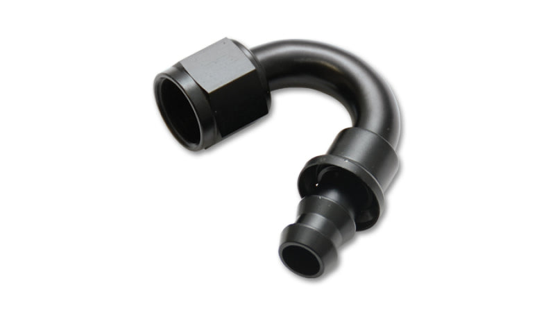 Vibrant -6AN Push-On 150 Degree Hose End Fitting - eliteracefab.com