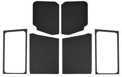 DEI 18-23 Jeep Wrangler JL 2-Door Boom Mat Complete Headliner Kit - 7 Piece - Black Leather Look