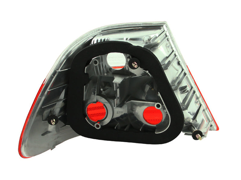 ANZO USA Bmw 3 Series E46 2dr Non Convertible Models Taillights Red/Clear; 2000-2003 - eliteracefab.com