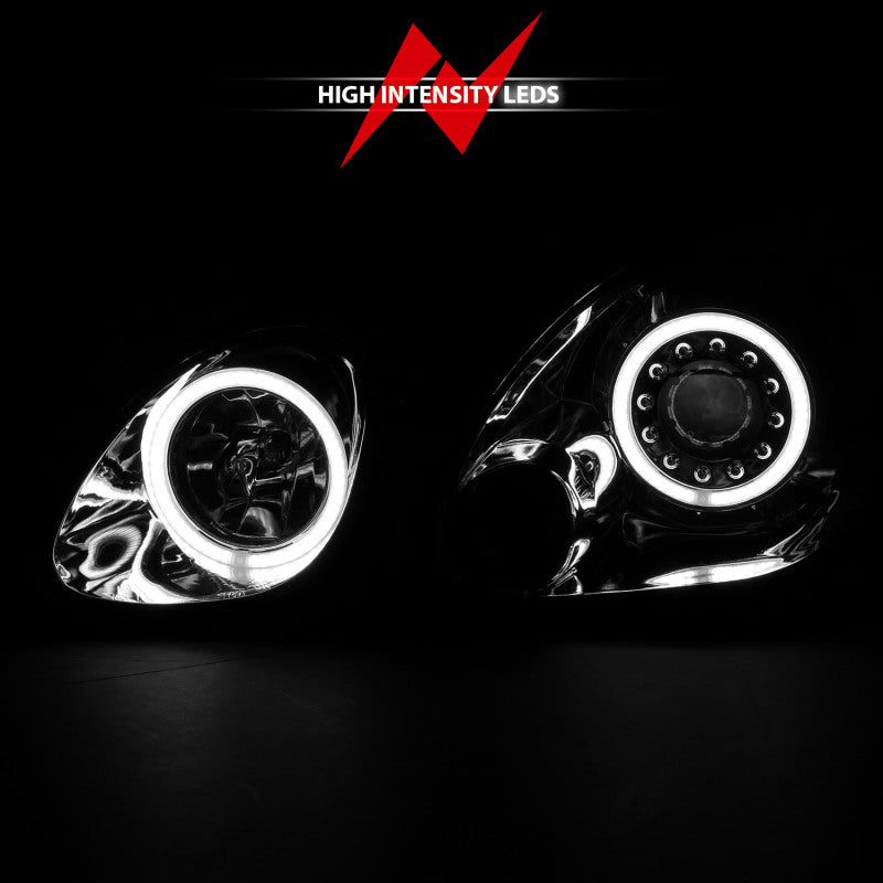 ANZO USA Lexus Gs300 Projector Headlights W/ Halo Chrome; 1998-2005 - eliteracefab.com