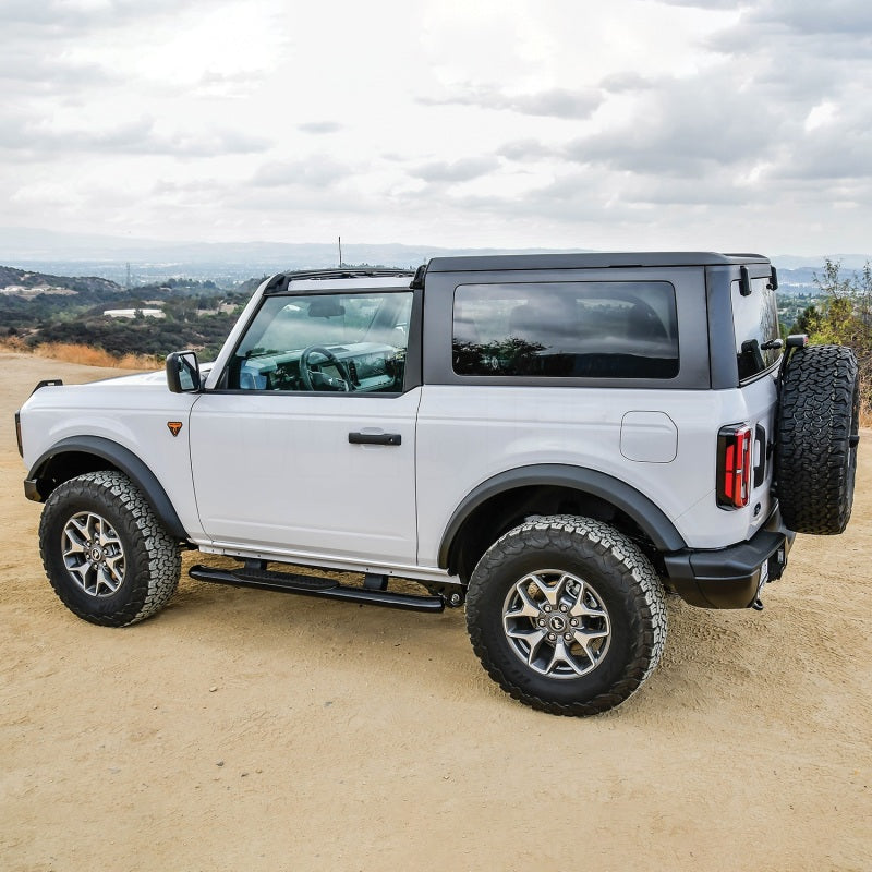 Westin 21-22 Ford Bronco (2-Door) PRO TRAXX 4 Oval Nerf Step Bars - Textured Black - eliteracefab.com