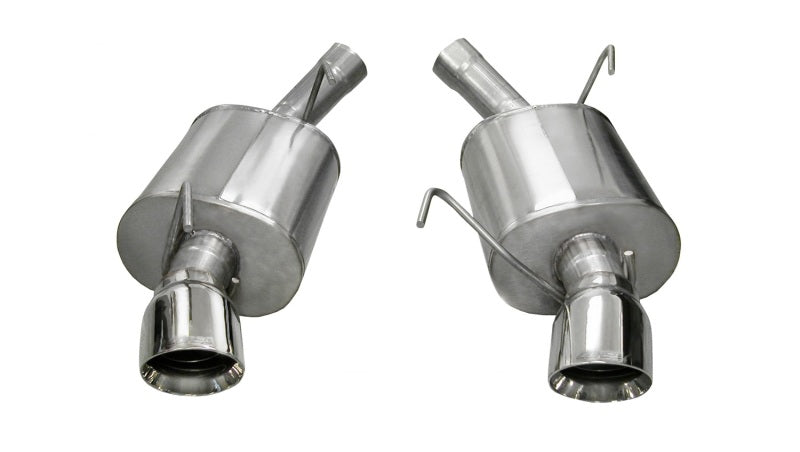 Corsa 05-10 Ford Mustang Shelby GT500 5.4L V8 Polished Sport Axle-Back Exhaust - eliteracefab.com