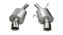 Corsa 05-10 Ford Mustang Shelby GT500 5.4L V8 Polished Sport Axle-Back Exhaust - eliteracefab.com