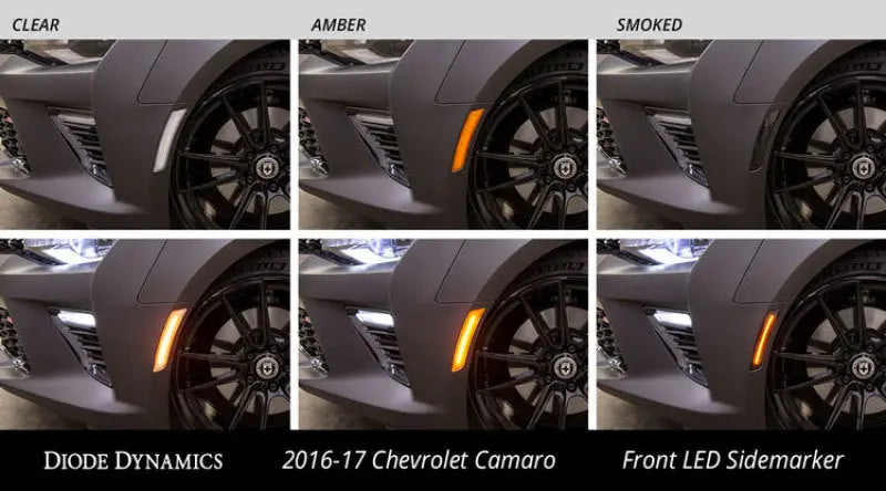 Diode Dynamics 16-21 Chevrolet Camaro LED Sidemarkers Smoked (set) Diode Dynamics