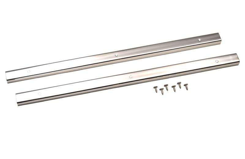 Kentrol 76-95 Jeep CJ7 Wrangler YJ Entry Guards Pair - Polished Silver - eliteracefab.com