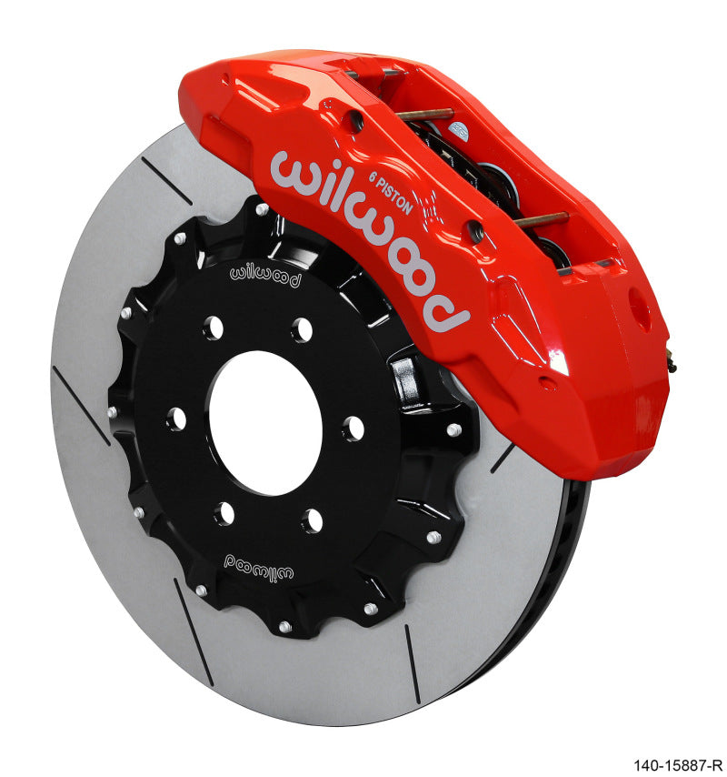 Wilwood TX6R Front Kit 15.50in Rotor w/ Lines - Red - 17-19 Ford F150 Raptor - eliteracefab.com