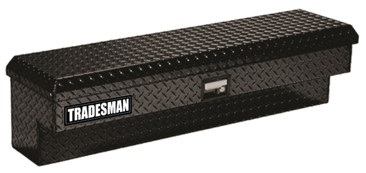 Tradesman Aluminum Side Bin Truck Tool Box (60in.) - Black Tradesman