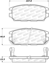 Load image into Gallery viewer, STOPTECH 91-93 MITSUBISHI 3000GT STREET PERFORMANCE REAR BRAKE PADS, 308.05320 - eliteracefab.com