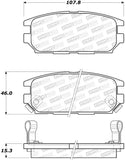 StopTech Premium Ceramic Rear Brake Pads - 308.05320