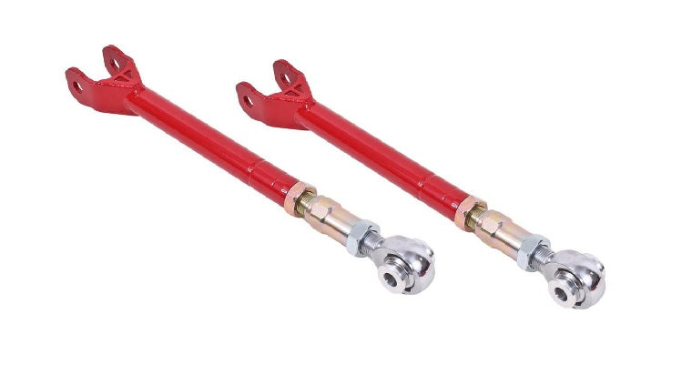 BMR LOWER TRAILING ARMS ON-CAR ADJ ROD ENDS RED (2008+ CHALLENGER) - eliteracefab.com