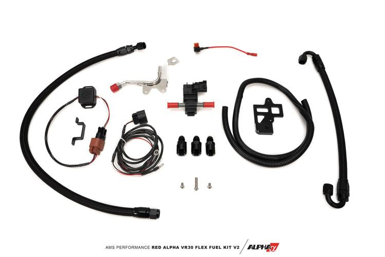 AMS Performance Red Alpha Flex Fuel Kit V2 | 2016-2021 Infiniti Q50/Q60 - eliteracefab.com